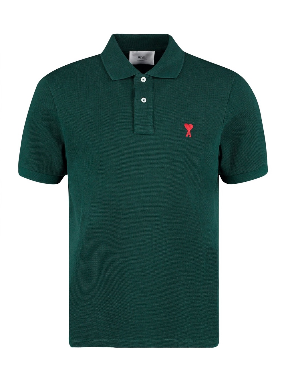 AMI PARIS Men Green Polo Size S